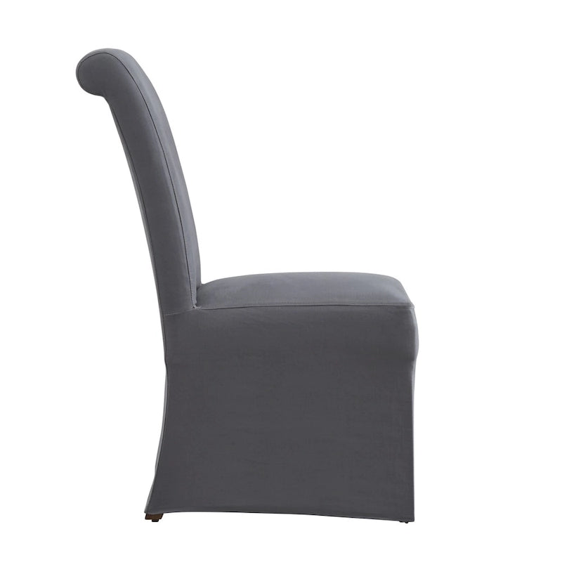 Housse de siège amovible, chaise Parsons à dossier roulé (lot de deux).