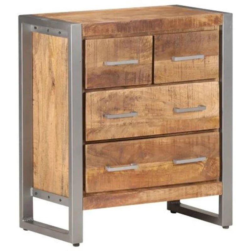 Buffet, 23,6 x 13,8 x 27,6 cm, en bois de manguier massif.