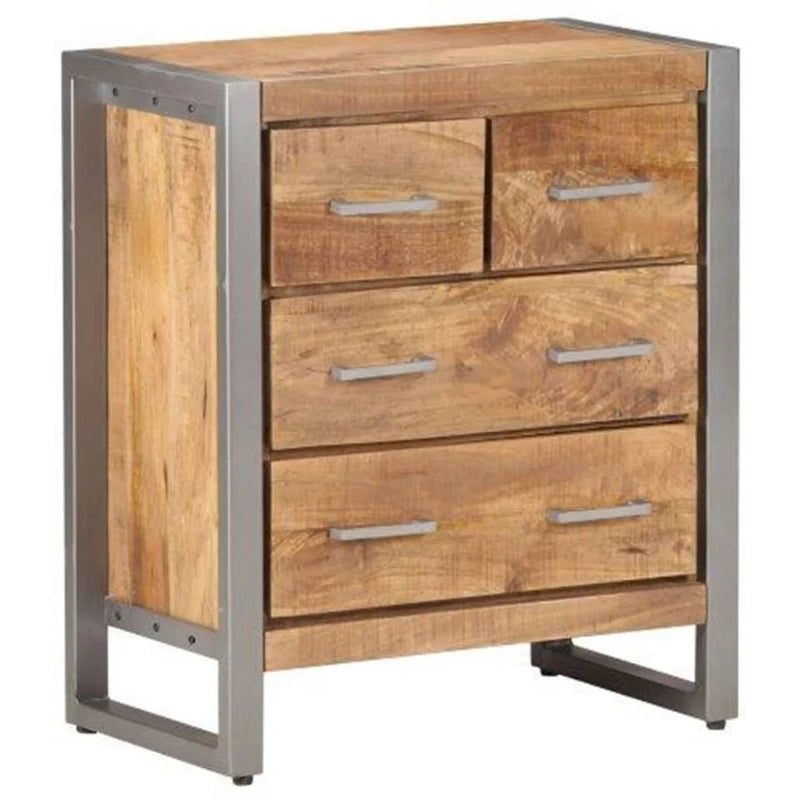 Buffet, 23,6 x 13,8 x 27,6 cm, en bois de manguier massif.