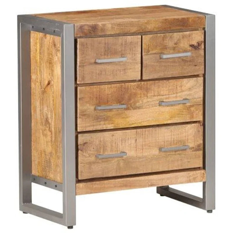 Buffet, 23,6 x 13,8 x 27,6 cm, en bois de manguier massif.