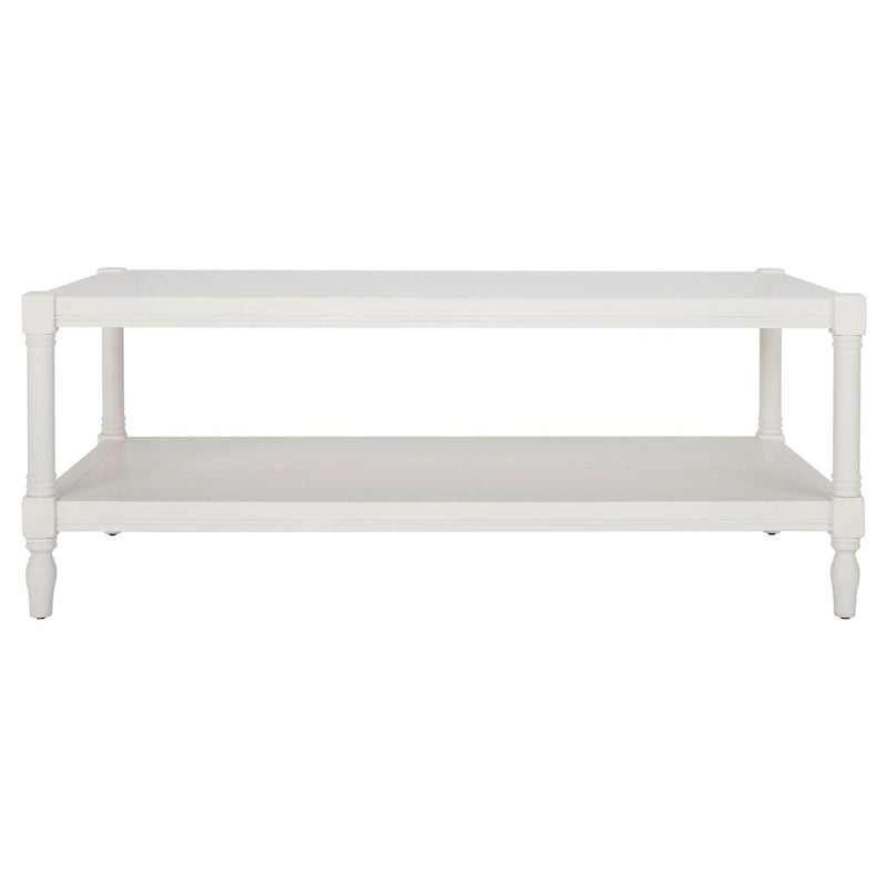 Table basse blanche – 47,2 x 23,6 x 18,9 – Largeur 47 x Profondeur 24 x Hauteur 19