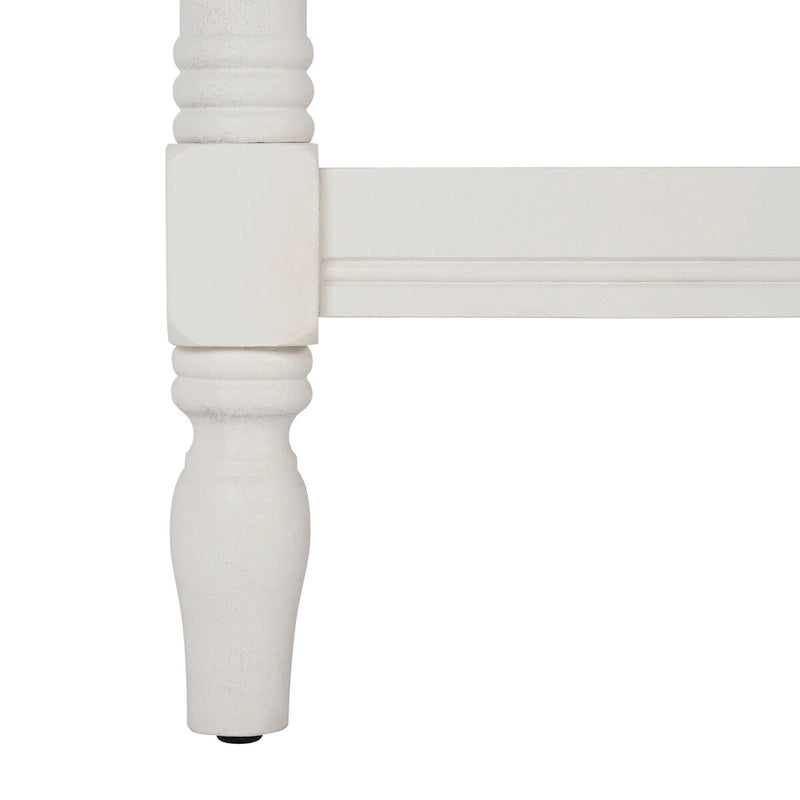 Table basse blanche – 47,2 x 23,6 x 18,9 – Largeur 47 x Profondeur 24 x Hauteur 19