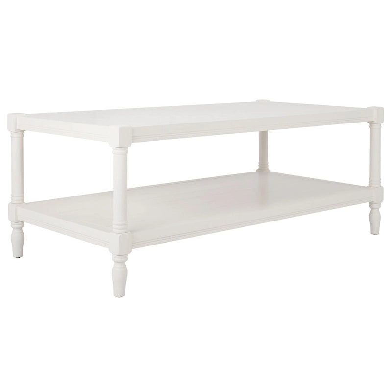Table basse blanche – 47,2 x 23,6 x 18,9 – Largeur 47 x Profondeur 24 x Hauteur 19