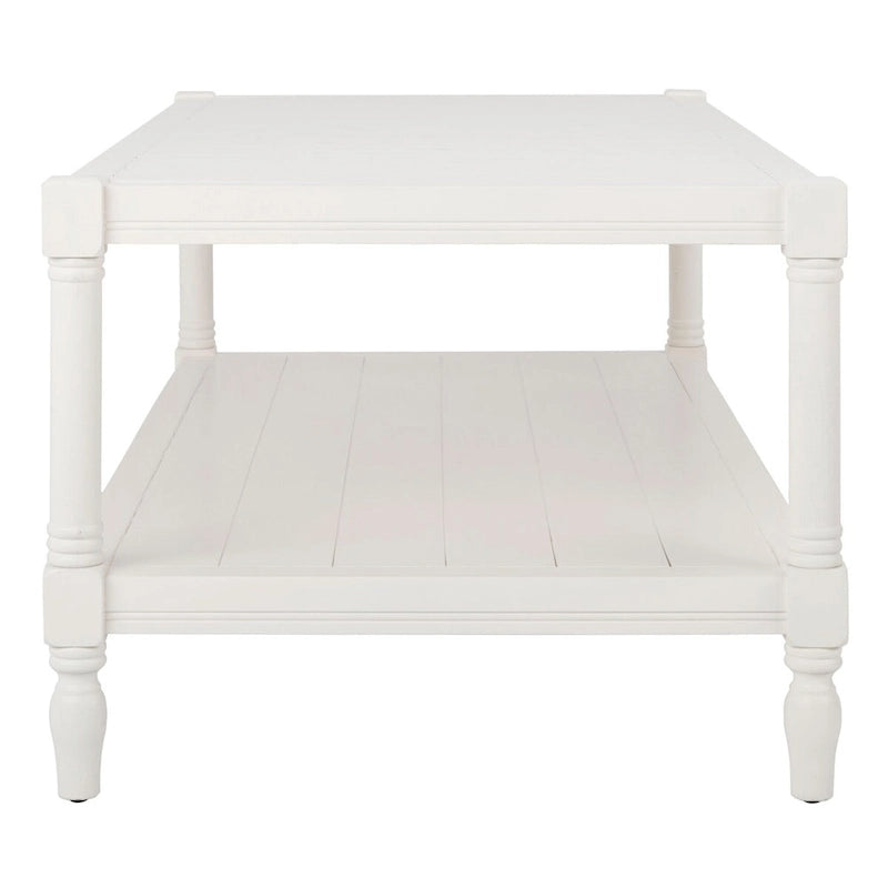 Table basse blanche – 47,2 x 23,6 x 18,9 – Largeur 47 x Profondeur 24 x Hauteur 19