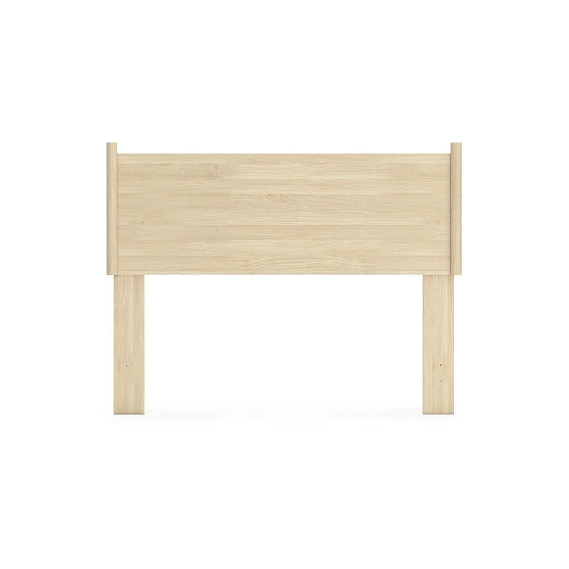 Tête de lit en panneaux marron avec coiffeuse et table de chevet