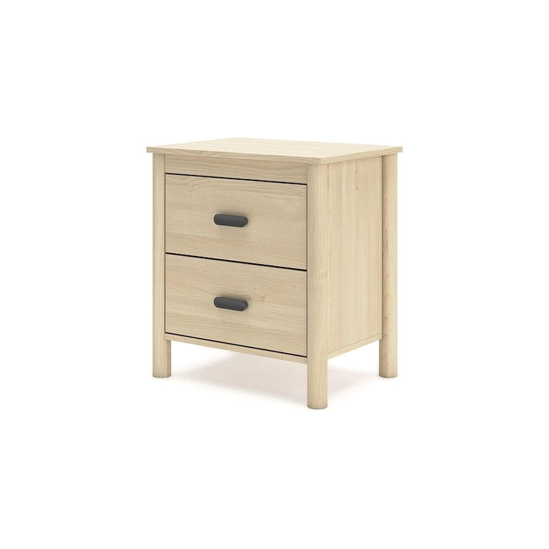 Tête de lit en panneaux marron avec coiffeuse et table de chevet