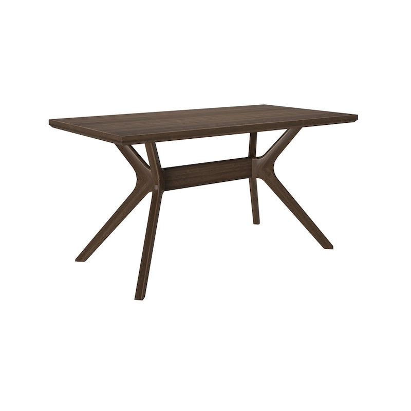 Table de salle à manger rectangulaire à pieds croisés