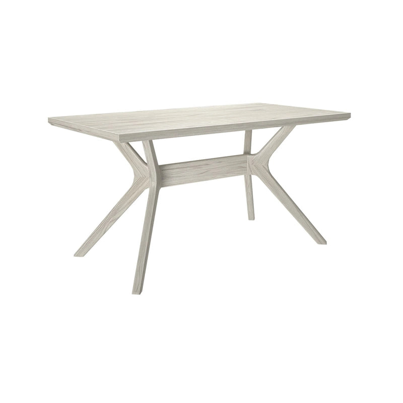 Table de salle à manger rectangulaire à pieds croisés
