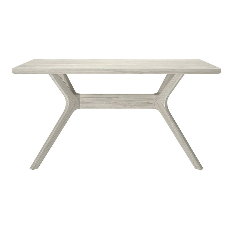 Table de salle à manger rectangulaire à pieds croisés