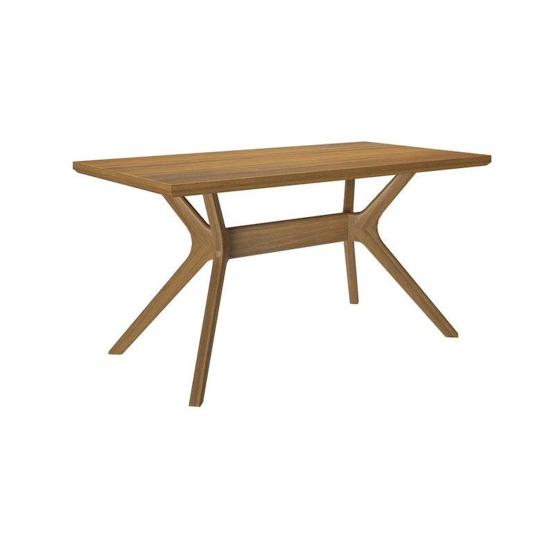 Table de salle à manger rectangulaire à pieds croisés