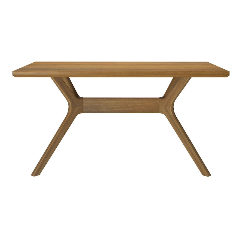 Table de salle à manger rectangulaire à pieds croisés