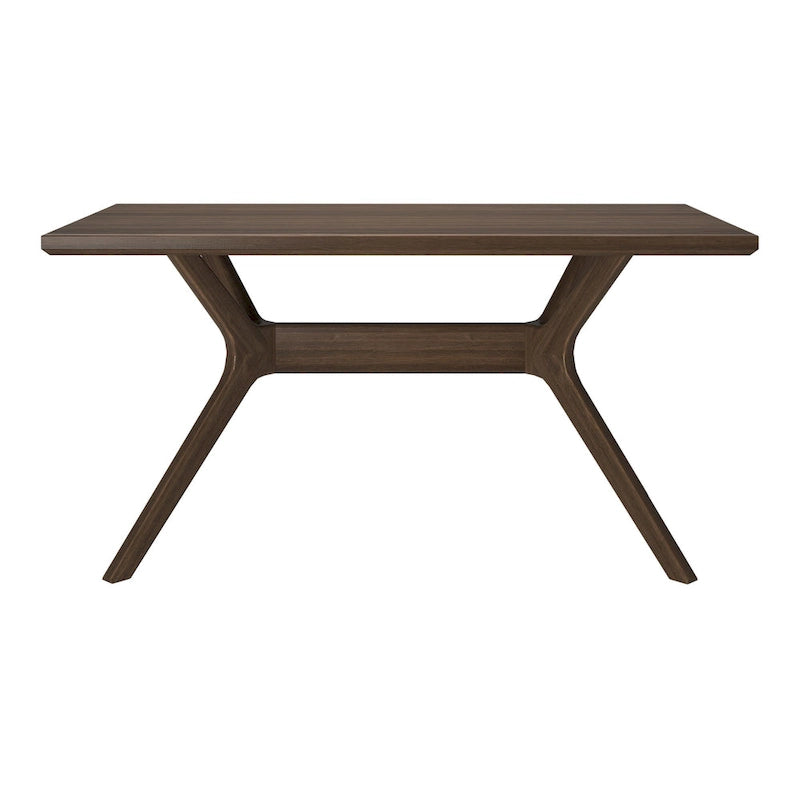 Table de salle à manger rectangulaire à pieds croisés