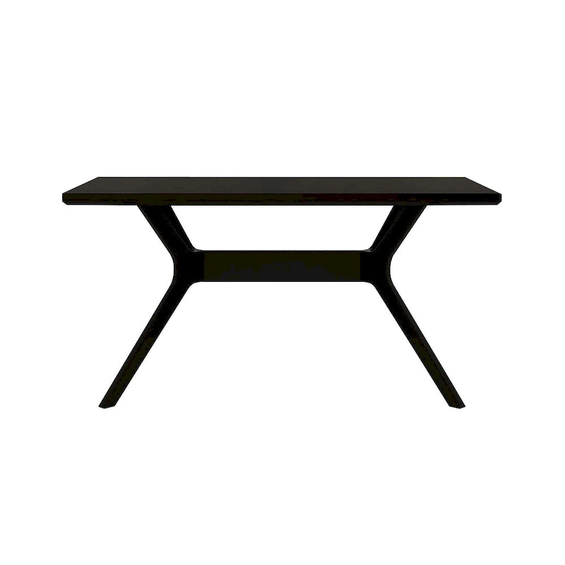 Table de salle à manger rectangulaire à pieds croisés
