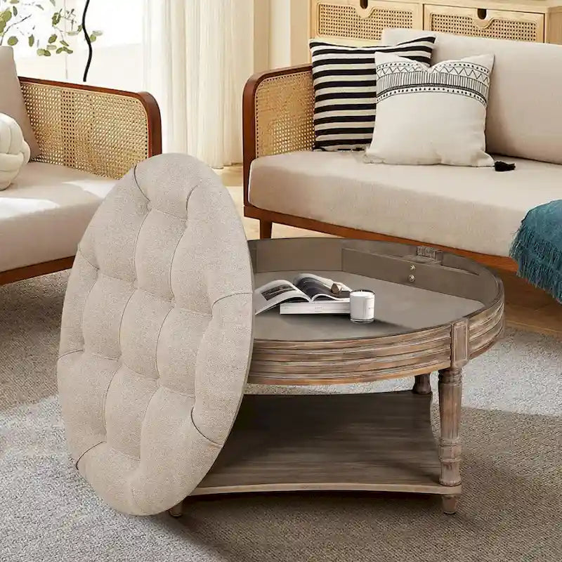 Grande table basse ronde