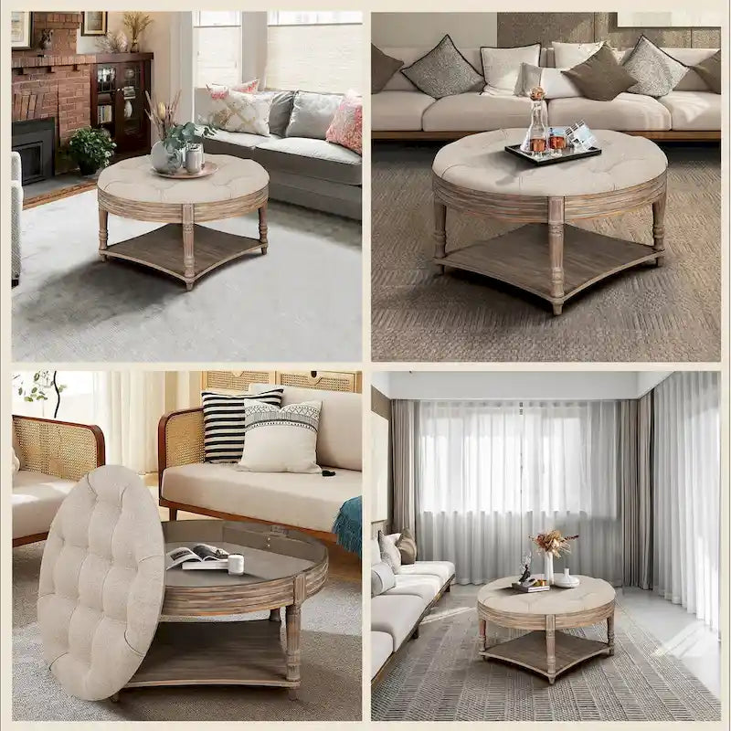 Grande table basse ronde