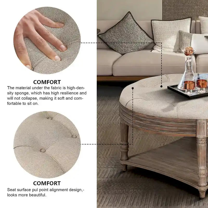 Grande table basse ronde