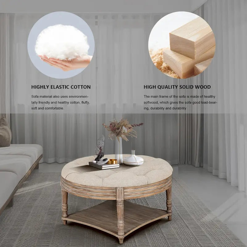 Grande table basse ronde