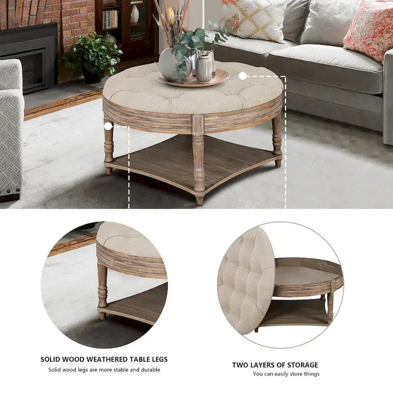 Grande table basse ronde
