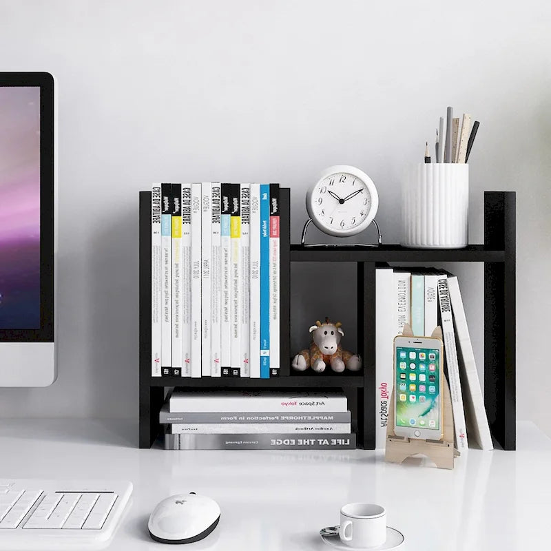 Étagère de rangement de bureau en bois
