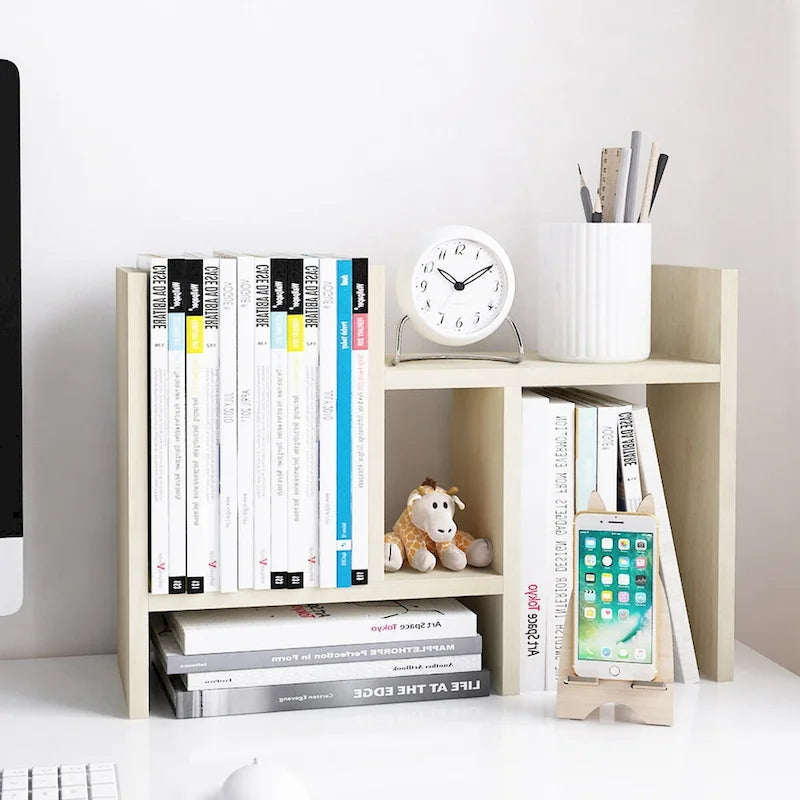 Étagère de rangement de bureau en bois
