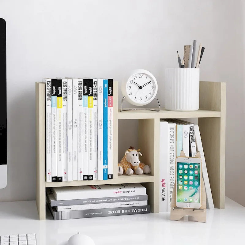 Étagère de rangement de bureau en bois