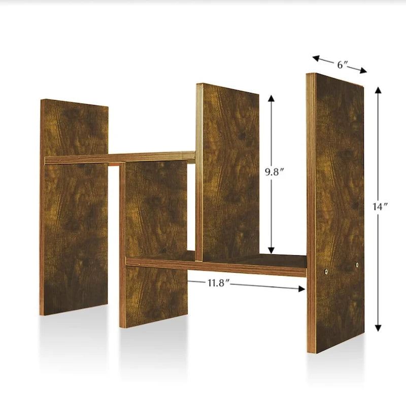 Étagère de rangement de bureau en bois