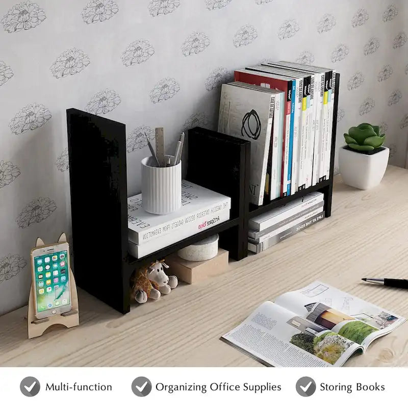 Étagère de rangement de bureau en bois
