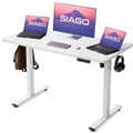 Bureau informatique de 48 x 24 pouces, réglable en hauteur, bureau électrique réglable en hauteur