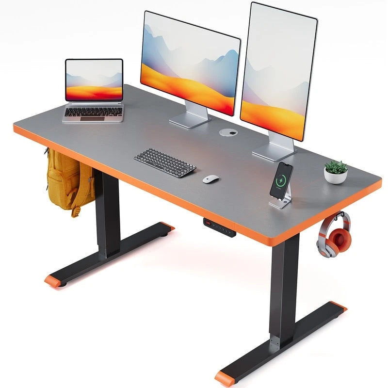Bureau informatique de 48 x 24 pouces, réglable en hauteur, bureau électrique réglable en hauteur