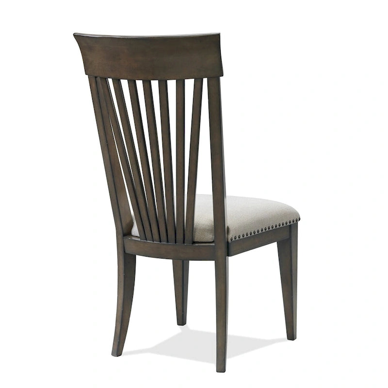 Chaises de salle à manger capitonnées avec garniture cloutée (lot de 2) — Idéales pour les coins repas, les cuisines et les salons